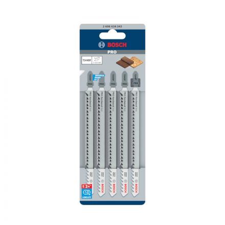 Bosch 2608634243  Szúrófűrészlap T 344DF  Speed for Hard Wood  5db