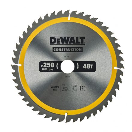 DeWALT   DT1957 Körfűrészlap 250x30mm 48