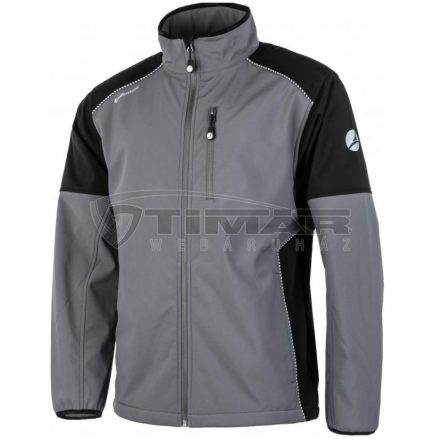 Munkavédelmi  Albatros Expert 360° Softshell dzseki szürke/fekete XXL-es ALB-286660-808-XXL