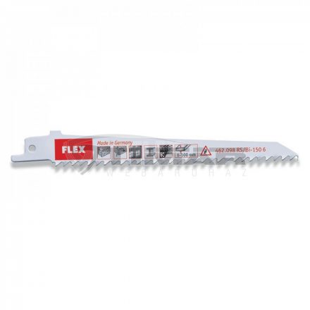 Flex RS/BI-150 6 VE5 Orrfűrészlap 150mm 462.098  FA / FÉM / MŰANYAG / EPOXI