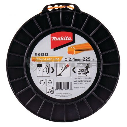 Makita  E-01812 Damil 2.4mm (225m), narancs, négylevelű