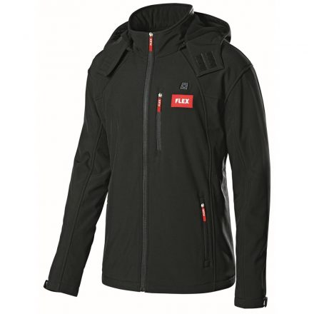 Flex  TJ 10.8/18.0 Akkus fűthető softshell kabát M-es, FEKETE 10,8V-18V akku és töltő nélkül  417.998