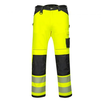 Munkavédelmi  Deréknadrág PORTWEST HiVis Tex Pro 33-as neonsárga-fekete PW-PW340YBR33