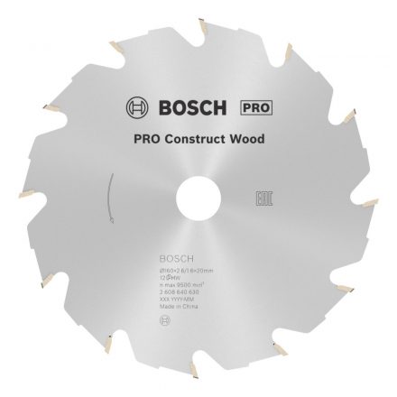 Bosch 2608640630 Körfűrésztárcsa CW WO H 160x20-12