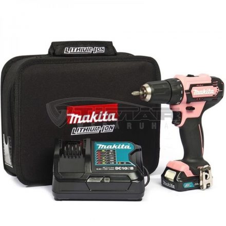 Makita  DF333DSAP1 Akkus fúró-csavarbehajtó PINK 12V vászontáskában