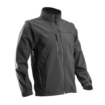 Munkavédelmi  Kabát YANG 2/1 XL-es szürke softshell anyag, levehető ujjak 5YANGXL