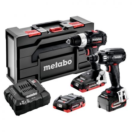 Metabo  Combo Set 2.2.6 Akkus gép szett (BS18LTBLSE+SSW18LTX400BLSE) 18V Li-Power, Li-HD metaBOX165L 685220960