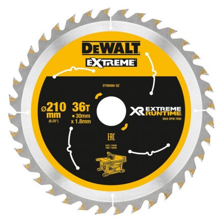 DeWalt  DT99566-QZ Körfűrésztárcsa, keményfémlapkás 210x30mm 36fogas FA/SZÖGES FA