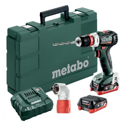 Metabo  PowerMaxx BS12BLQ Pro Akkus fúrócsavarozó +sarokadapterrel 12V Li-HD 2x4,0Ah, metaBOX 118 601039920