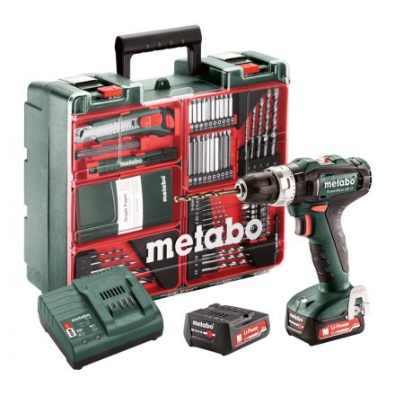 Metabo  PowerMaxx SB12 Set Akkus ütvefúró-csavarbehajtó +MOBILMŰHELY 12V Li-Power 2x2,0Ah koffer 601076870