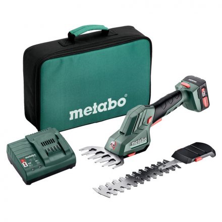 Metabo  PowerMaxx SGS12Q Akkus sövényvágó/fűnyíró olló 12V Li-Power 2,0Ah, vászontáska 601608500