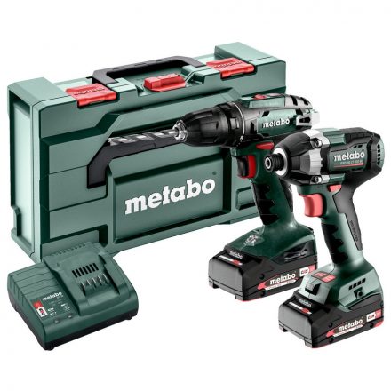 Metabo  Combo Set 2.8.1 Akkus gép szett (BS18+SSD18LT200BL) 18V Li-Power 2x2,0Ah metaBOX145L 685193000