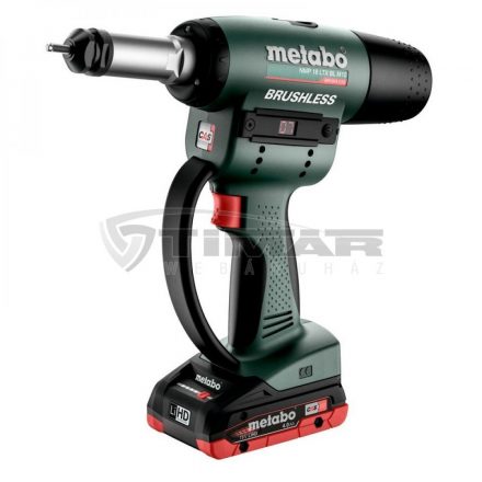 Metabo  NMP18LTXBLM10 Akkus szegecsanya pisztoly 2X18V/4,0Ah 601788800