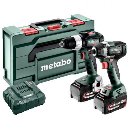 Metabo  Combo Set 2.9.3 Akkus gép szett (BS18LTBL+SSW18LT300BL) 18V Li-Power 2x5,2Ah metaBOX145L 685203000