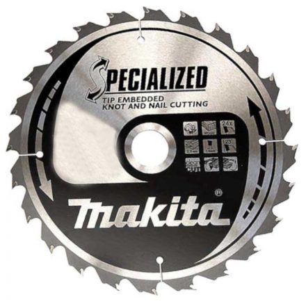 Makita  B-09400 Körfűrésztárcsa SZÖG, CSOMÓSFA 185x15,88mm Z24