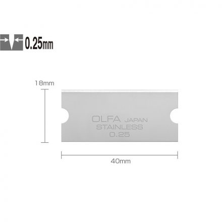 Olfa  Pótpenge kaparóhoz 4cm/18mm/0,25mm/6db  GSB-2S/6B