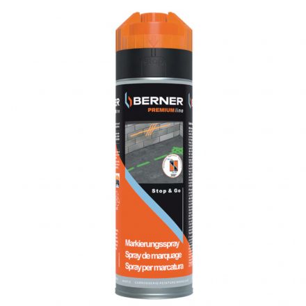 Berner  372572 Jelölőspray, NEONNARANCS 500ml