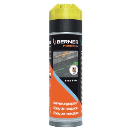 Berner  372567 Jelölőspray, NEONSÁRGA 500ml