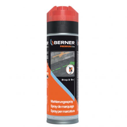 Berner  372587 Jelölőspray, NEONVÖRÖS 500ml