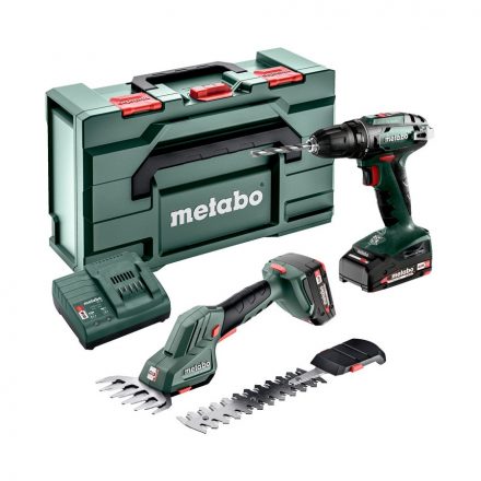 Metabo  Combo Set 2.2.5 Akkus gép szett (BS18+SGS18LTXQ) 18V Li-Power 2x2,0Ah metaBOX165L 685186000