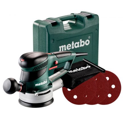 Metabo  SXE425 TurboTec Set Excentercsiszoló +csiszolópapírokkal 320W 125mm, koffer 600131510