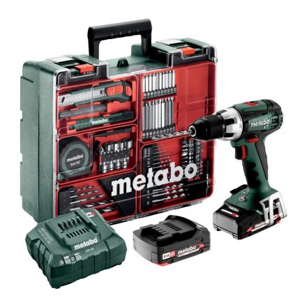 Metabo  BS18LT Set Akkus fúrócsavarozó +MOBILMŰHELY 18V Li-Power 2x2,0Ah, koffer 602102600