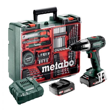 Metabo  SB18LT Set Akkus ütvefúró-csavarbehajtó +MOBILMŰHELY 18V Li-Power 2x2,0Ah koffer 602103600