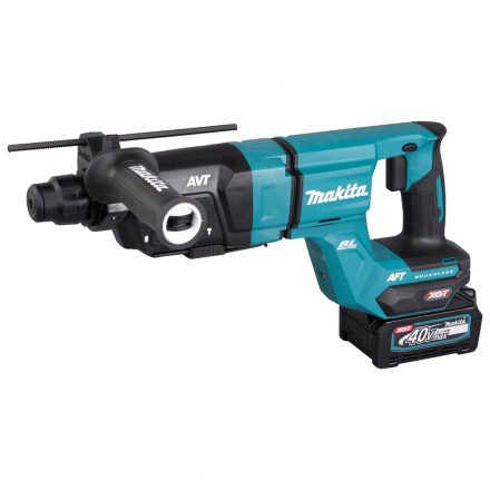 Makita  HR007GM202 Akkus fúró-vésőkalapács +DX07 porelszívó AWS SDS-Plus 40V max XGT 4,0Ah MAKPAC koffer