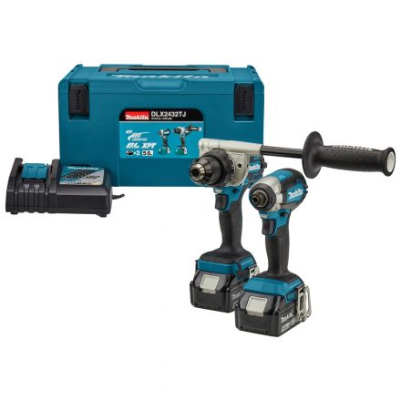 Makita  DLX2432TJ Akkus gép szett (DDF486+DTD153) 18V LXT 2x5,0Ah MakPac koffer