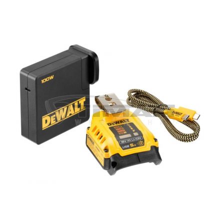 DeWalt DCB094K-QW Kombi-töltő adapter hordozható funkcióval