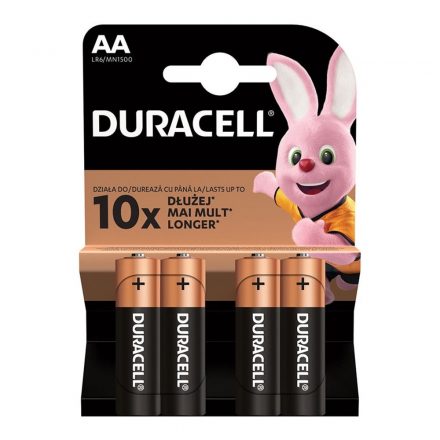 DURACELL Basic Alkáli Ceruza Elem AA B4 /4db  DBAA 5000394127050