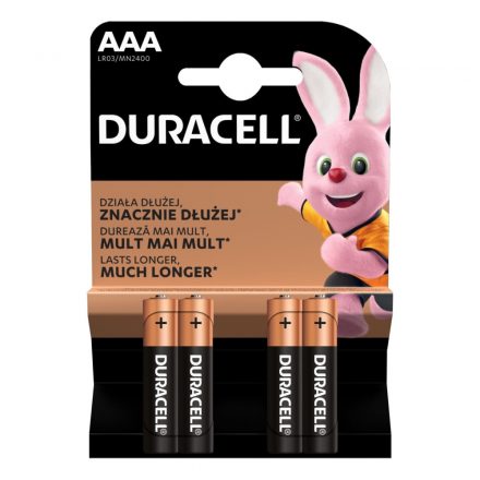 DURACELL Basic Alkáli Mikro Elem AAA B4 /4db  DBAAA  5000394127326