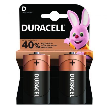 DURACELL Basic Alkáli Góliát Elem D B2 /2db  DBD 5000394127562