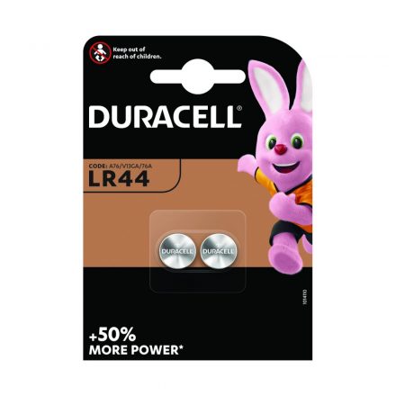 DURACELL Gombelem Alkáli LR44/AG13 B2 /2db  DGLR44  5000394504424