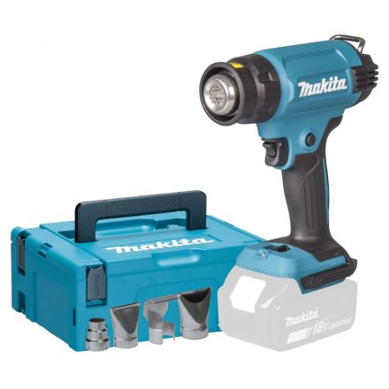 Makita  DHG181ZJ Akkus hőlégfúvó pisztoly 18V LXT akku és töltő nélkül, MAKPAC koffer