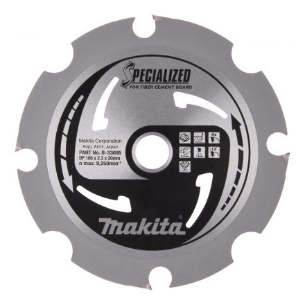 Makita  B-33685 Specialized Körfűrésztárcsa keményfémlapkás 165x20mm 4fogas BETONROST LAP