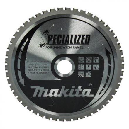 Makita B-33582 Körfűrésztárcsa Szendvicspanelhez 235x30mm Z50