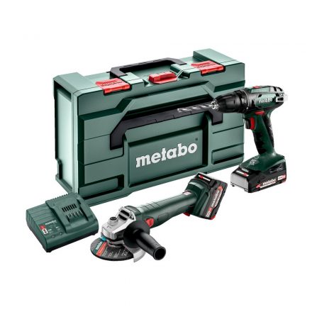 Metabo  Combo Set 2.6.6 Akkus gép szett (BS18+W187-125) 18V Li-Power metaBOX165L 685234000