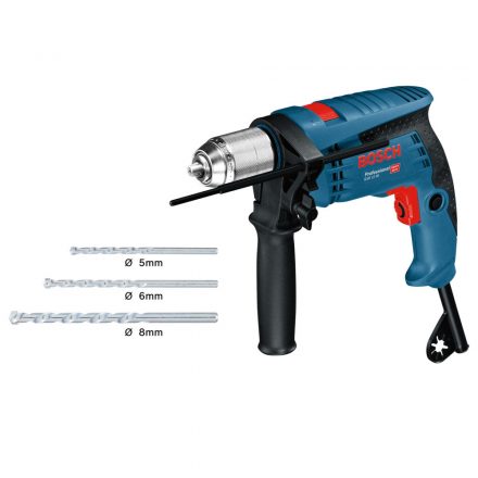 Bosch  GSB13RE Ütvefúró +kőzetfúró készlettel 600W koffer 0601217104