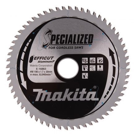 Makita  E-16863 EFFICUT Körfűrésztárcsa 190mm f:30 Z60