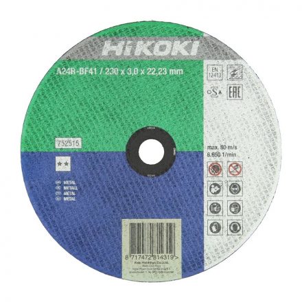 Hikoki  752515 Vágótárcsa 230x3,0x22,23mm FÉM