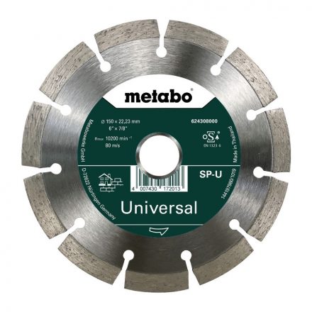 Metabo  624308000 Promotion Gyémánt vágótárcsa szegmentált, beton/tégla 150x22,23mm