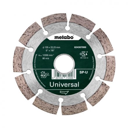 Metabo  624307000 Promotion Gyémánt vágótárcsa szegmentált, beton/tégla 125x22,23mm