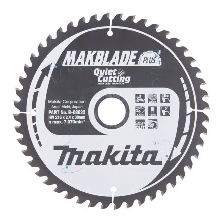 Makita  B-08632 Makblade plus Körfűrésztárcsa keményfémlapkás 216x30mm 48fogas FA