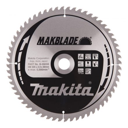 Makita  B-09036 Körfűrésztárcsa gérvágóhoz 305x30mm