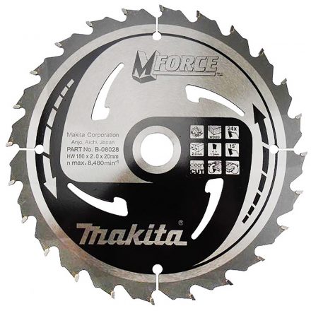 Makita  B-08028 Körfűrésztárcsa közepes vágására 180x20mm