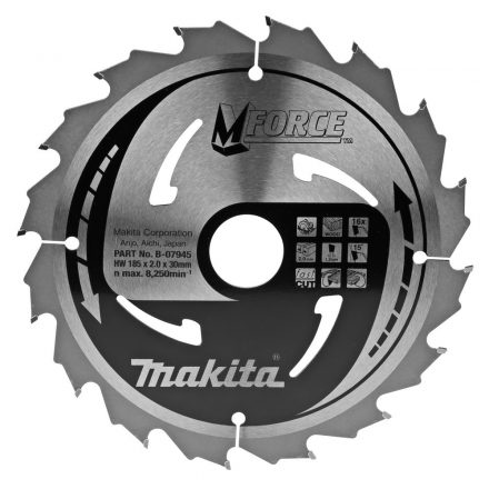 Makita  B-07945 Körfűrésztárcsa durva vágására 185x30