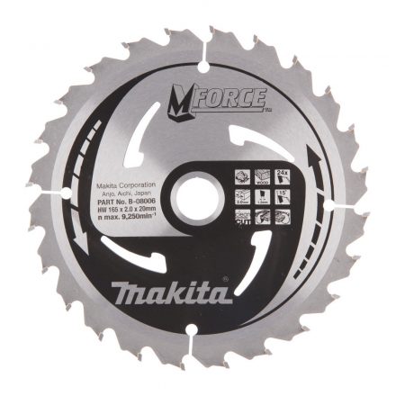 Makita  B-08006 Körfűrésztárcsa közepes vágásra 165x20mm