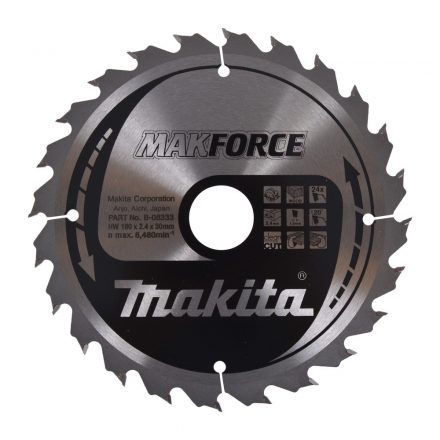 Makita  B-08333 Körfűrésztárcsa durva/közepes vágás 180x30mm