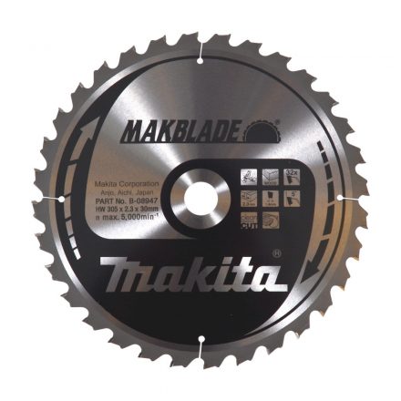 Makita  B-08947 Makblade Körfűrésztárcsa keményfémlapkás 305x30mm 32fogas FA